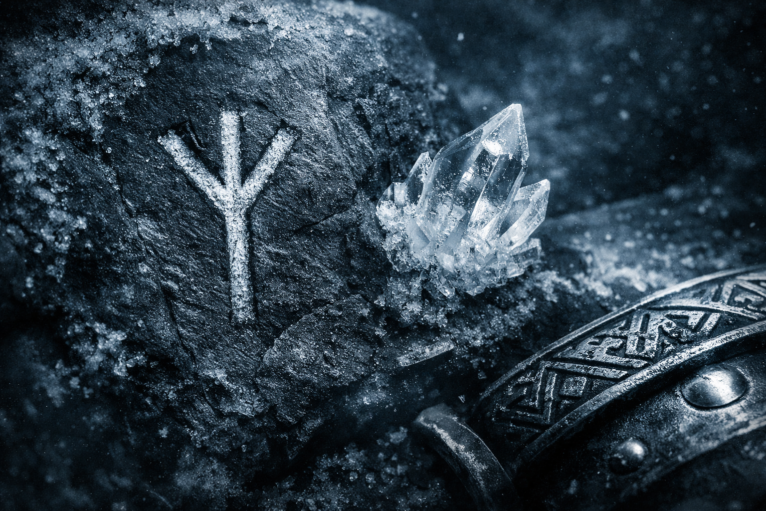 Frostæstetik - Detaljer og runesten tekstur